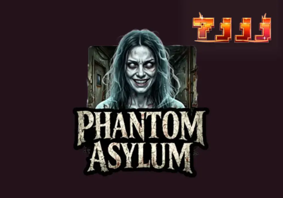 A dark and eerie scene from the Phantom Asylum slot featuring decaying hospital aesthetics.